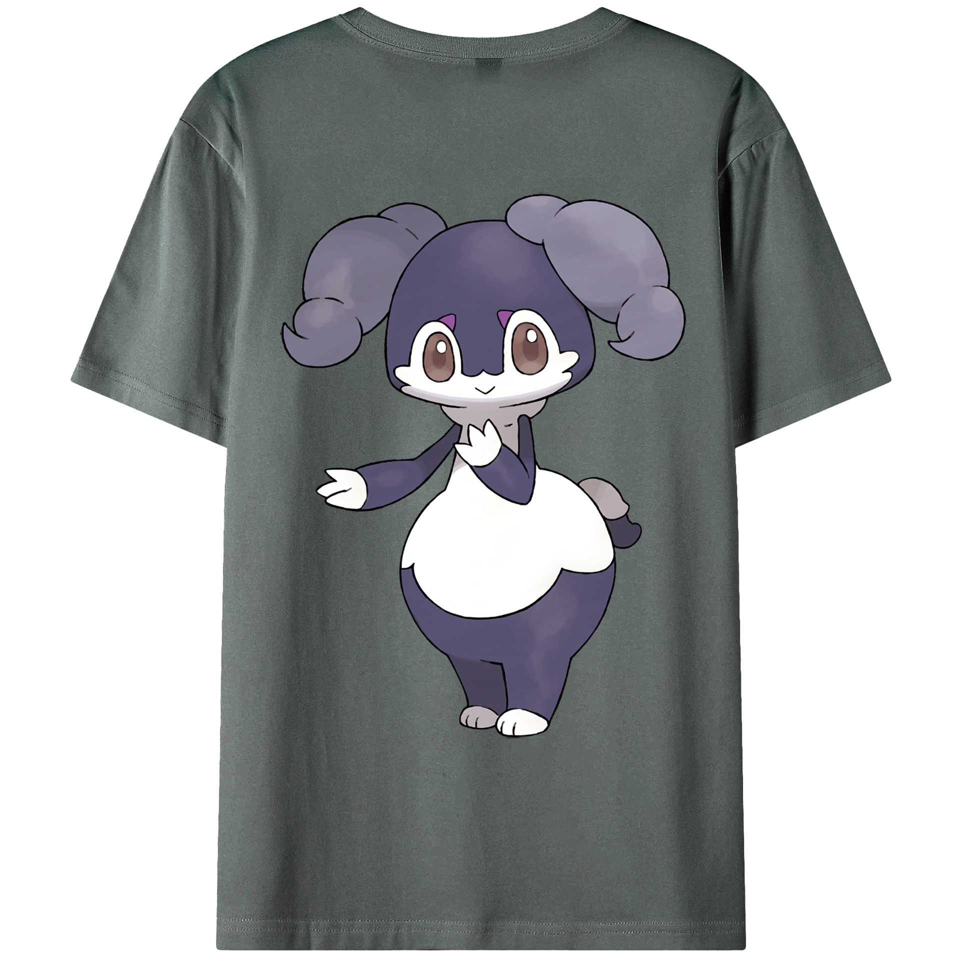 （画像用） ポケットモンスター Pokémon 綿100％ メンズ半袖Tシャツ（バックプリント） 通気性